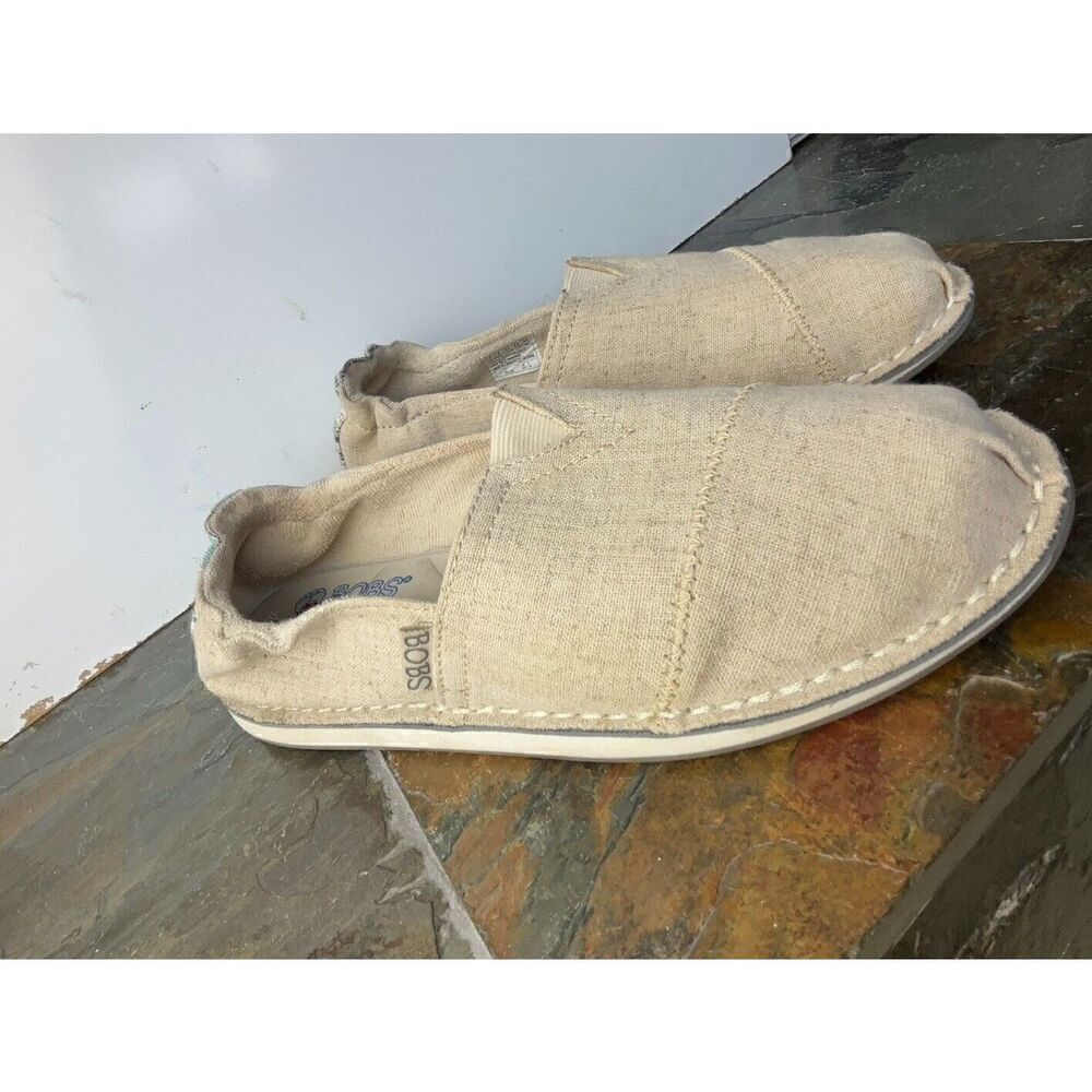 Bobs Loafers Cream Excellent Condition Size  7